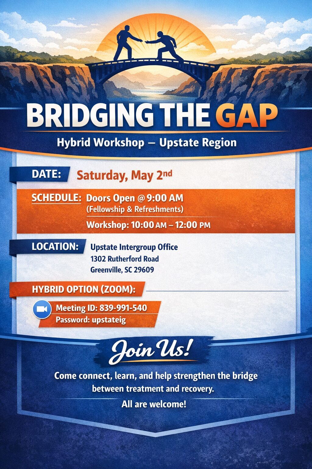 Bridging The Gap Workshop – Upstate Intergroup